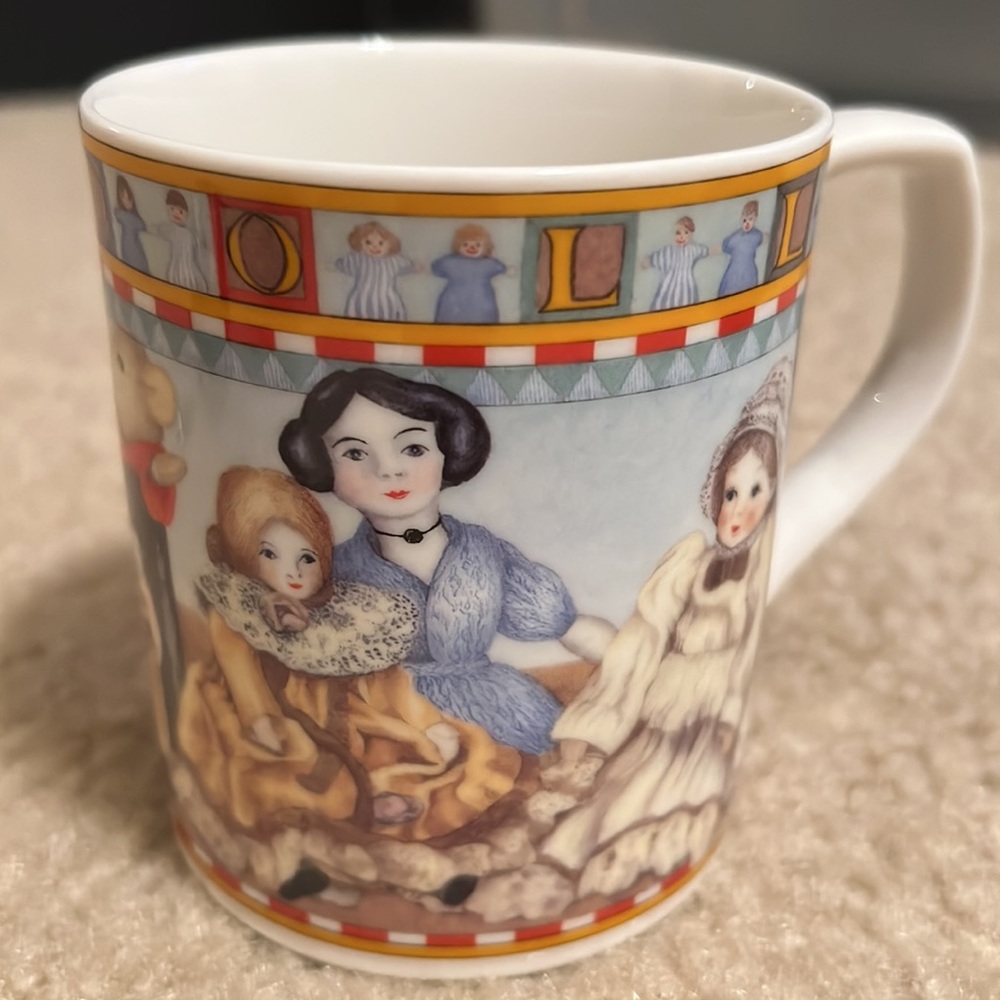 Expressions fine China Antique Toys mug by Valerie Greeley